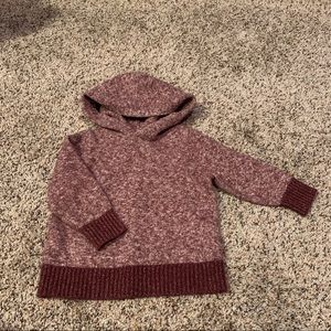 Old Navy Maroon Sweater w Hood 12-18 M